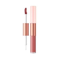 Vipomkowa Weihnachtskalender Für Männer Parfum Double Head Lipstick Velvet Mist 2-in-1-Lipgloss-Lippenstift, langanhaltendes Make-up, ohne zu verblassen, 2 ml + 2 ml Günstige Produkte (C, One Size) von Vipomkowa