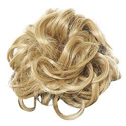 Virtcooy Gefälschte Haarknoten | Unordentliches Brötchen-Haarteil, gewellte, lockige Haargummis, Verlängerungen | Pferdeschwanz-Haarteile für Frauen, Mädchen, Kinder von Virtcooy