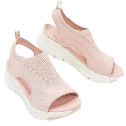 Virtcooy Sommer waschbare Slingback orthopädische Rutsche Sport Sandalen Damen orthopädische Sandalen Mesh atmungsaktive weiche Sohle Freizeitschuhe, Rosa, 40 EU von Virtcooy