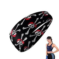 Virtcooy Sport-Stirnband | Workout-Stirnbänder für Frauen,Atmungsaktives, elastisches Halloween-Kostü mit breitem Turban für Männer und Frauen, Workout, Übung, Yoga von Virtcooy