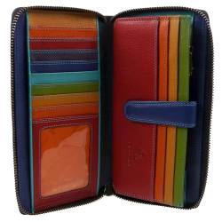 Visconti Große Damen-Geldbörse aus Leder, Spektrum, RFID-geschützt, purpurrot, Einheitsgröße, Große Brieftasche von Visconti