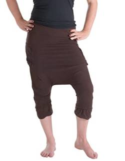 Vishes - Alternative Bekleidung - 3/4 Haremshose Sommerhose dunkelrot 38 von Vishes