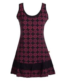 Vishes - Alternative Bekleidung - Damen Lagen-Look Träger-Kleid Jersey-Tunika Sommerkleid Schwarz 44 von Vishes