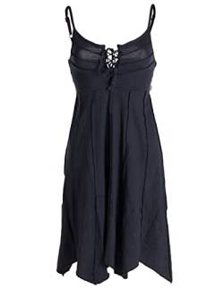 Vishes - Alternative Bekleidung - Leichtes Sommerkleid mit verstellbaren Trägern schwarz 48 (4XL) von Vishes