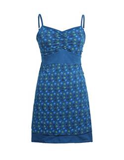 Vishes - Alternative Bekleidung - Schulterfreies Damen Kleid Bustier Mini Kleid mit Spagettiträgern türkis 40 von Vishes