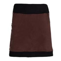 Vishes - Alternative Bekleidung - Thermorock Warmer Damen Winterrock kurz Minirock aus ECO-Fleece braun-schwarz 40-42 von Vishes