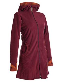 Vishes - Alternative Bekleidung - Warmer Elfen Kurzmantel mit Zipfelkapuze rot 38 von Vishes