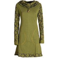 Vishes Jerseykleid Langarm Kleid Schal-Kleid Winterkleider Baumwollkleid Elfen, Goa, Hippie Style von Vishes
