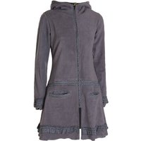 Vishes Kurzmantel Lange Fleecejacke Fleecemantel Übergangsjacke ECO-Fleece Goa, Hippie, Elfen Style von Vishes