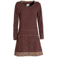 Vishes Midikleid Extra warmes Winterkleid Damen Pullover-Kleid Sweatkleid Eco-Fleece Elfen, Hippie, Goa Style von Vishes