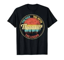 Thomas The Man The Myth The Legend Men Personalisierter Name T-Shirt von Visit Our Legendary Store With Custom Name Apparel