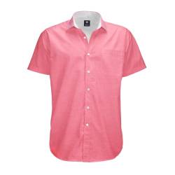Mens Hawaiian Shirt Short Sleeve Button Down Shirts - Red - 3X - Large von Visive