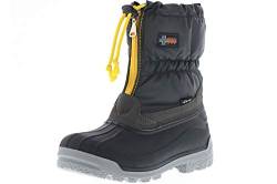 Vista Canada Polar Kinder Damen Herren Winterstiefel Snowboots anthrazit/gelb, Größe:31/32, Farbe:Anthrazit von Vista