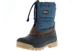 Vista Canada Polar Kinder Winterstiefel Snowboots herausnehmbaren Thermo-TEX Innenschuhen blau, Größe:25/26, Farbe:Blau von Vista