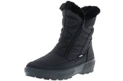 Vista Damen Kurzschaft Winterstiefel Stiefeletten Kunstfell gefüttert schwarz, Größe:38, Farbe:Schwarz von Vista