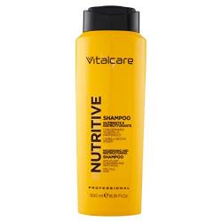 Vitalcare | Pflegendes und restaurierendes Shampoo, Shampoo für trockenes und trockenes Haar, mit pflanzlichen Ceramiden und Panthenol, 500 ml, 1 von Vitalcare