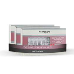 Vitalcare | Swiss - Behandlung gegen Haarausfall für Damen, energetisierend, regenerierend, mit Molekülkomplex Follicusan, mit praktischem Dosierer, 3 Packungen mit je 10 Ampullen à 6 ml von Vitalcare