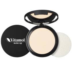 Vitamol Make-up Face Compact Puder zum Fixieren von Make-up 6 gr (Ambre) von Vitamol