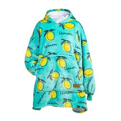 Vitapur Hoodie Sweatshirt Oversize Decke Lemon Größe XL Adult, One Size, Unisex | Riesen Hoodie | grün/gelb von Vitapur