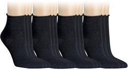 Vitasox 15264 Damen Socken Kurzsocken Rollrand einfarbig Schwarz 12er Paar 39/42 von Vitasox