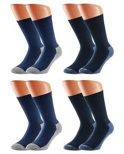 Vitasox 32969 Damen Herren Socken mit Frotteesohle Herrensocken Sportsocken Funktionssocken Baumwolle 4er Pack 2xmarine 2xjeans 39/42 von Vitasox