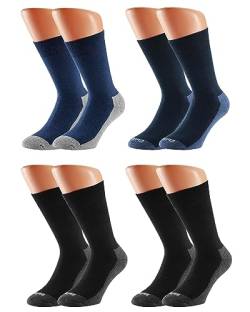 Vitasox 32969 Damen Herren Socken mit Frotteesohle Herrensocken Sportsocken Funktionssocken Baumwolle 4er Pack 2xschwarz-marine 2xschwarz-jeans 39/42 von Vitasox