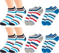 Vitasox 43028 Unisex Kurze Bambus Sneaker Socken, kühlen den Fuß, leichte Sommer Sneakersocken ohne spürbare Naht für Damen & Herren, Design 1, 6 Paar, 39-42 von Vitasox