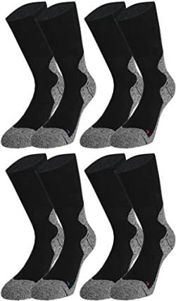 Vitasox Damen & Herren Outdoor Socken Funktionssocken Trekkingsocken Wandersocken Sportsocken 42965 schwarz 4 Paar 35-38 von Vitasox