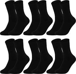 Vitasox Socken 98% Baumwolle für Damen, sehr feine Maschen, Ferse und Spitze verstärkt, Natur Pur, 13321 (71109), schwarz, 39-42, 6 Paar von Vitasox