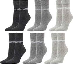 Vitasox Socken für Damen, sehr feine Maschen, Ferse und Spitze verstärkt | silber | 39-42 | 6 Paar von Vitasox
