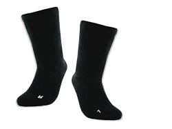 Vitopia 4 Paar Gesundheitssocken für Diabetiker-Socken ohne Gummi-Bund für Herren & Damen | Extra weiter Schaft in breiter Trichterform | besonders Venenfreundlich (Schwarz 35-38) von Vitopia