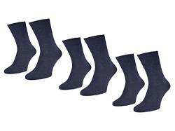 Vitopia 6 Paar Diabetiker-Socken Damen | Extra breiter Bund ohne Gummi-Druck | Venenfreundliche Gesundheitssocken (Jeans 35-38) von Vitopia