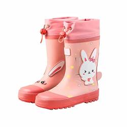 Gefütterte Gummistiefel Mädchen Regenstiefel Kinder Gummistiefel Jungen Gelb 23 Boot Für Kinder Watt Schuhe Regenschuhe Kinder Baby Gummistiefel Kinder Leicht Gefüttert Rain Boots Kids Geschenk von Viunychn