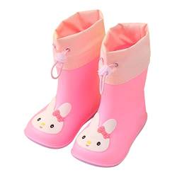 Regenschuhe Kinder Baby Gefütterte Gummistiefel Mädchen Gummistiefel Kinder Leicht Gefüttert Rain Boots Kids Geschenk Boot Für Kinder Watt Schuhe Gummistiefel Jungen Gelb 23 Regenstiefel Kinder von Viunychn