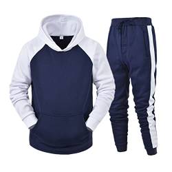 Trainingsanzug Herren Xl Jogginganzug Herren Set Hausanzug Einfarbig 2-Teilig Winter Kuschelig Tracksuit Herren Baggy Streetwear Trainingsanzüge Jogging Anzug Herren Set Sport Anzug Für Männer @4 von Viunychn