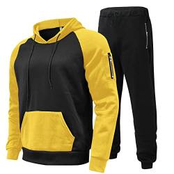 Viunychn Jogginganzug Herren Set Einfarbige Sale,Trainingsanzug Herren Xl Sportanzug Herren Kurz Slim Fit Freizeitanzug Herren Elegant Activewear Für Herren Hausanzug Winter Kuschelig Tracksuit @4 von Viunychn