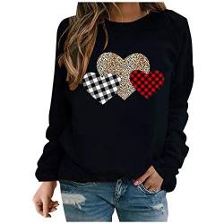 Viunychn Oberteile Damen,Damen Löwenzahn Sweatshirt Langarmshirt Pusteblume Drucken Pullover Herbst Winter Bluse Tops Oberteile Streetwear Sportbekleidung von Viunychn