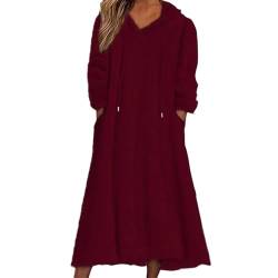 Viunychn Pulloverkleid Damen Winter Elegant Herbst Strickkleid Winterkleid Herbstkleid Moderne Figurbetontes Strick Strickkleider Strickanzug Damen Set Zwei Cozy Warme Frauen Knitted Skims Dress 1 von Viunychn