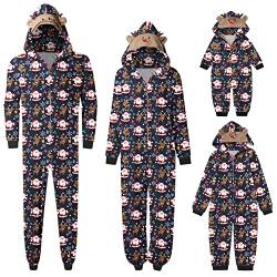 Weihnachten Pyjama Familie Set Passender Schlafanzug Weihnachtspyjama Damen Herren Jumpsuit Kinder Outfit Baby Overall Strampler Rotes Kariertes Nachtwäsche Hausanzug Winter Schlafanzüge @1 von Viunychn