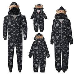 Weihnachtspyjamas Set Schlafanzug Weihnachten Familie Christmas Rentier Schlafanzug Langarm Zweiteiliger Fun-Nachtwäsche Outfit Hausanzug @1 von Viunychn