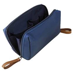 Viupolsor 1 Pcs Solide Kosmetiktasche Frauen Tasche Beutel Kulturbeutel Wasserdichte Organizer Fall Blau von Viupolsor