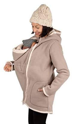 Viva la Mama - Umstandsjacke Winter Tragejacke Baby - ARCTICA - beige - L von Viva la Mama