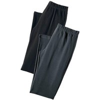 Große Größen: Caprihose, schwarz+anthrazit, Gr.40/42-56/58 von Vivance Active