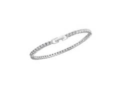 Armband VIVANCE "925-Sterling Silber rhodiniert Zirkonia" Armbänder Gr. 18 + 2cm, Silber 925 (Sterlingsilber), weiß (weiß, weiß) Damen Armbänder Silber von Vivance