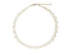 Collier VIVANCE "Perlencollier" Halsketten Gr. Silber 925 (Sterlingsilber), silberfarben (silber 925) Damen Colliers von Vivance