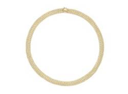 Collier VIVANCE "glamorous" Halsketten Gr. Gelbgold 375, gelb (gelbgold 375) Damen Colliers von Vivance