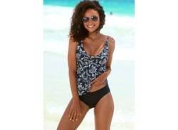 Tankini-Top VIVANCE "Katta" Gr. 38, Cup C/D, beige (schwarz, creme) Damen Bikini-Oberteile Ocean Blue von Vivance