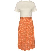 Witt Weiden Damen Jerseykleid orange-creme bedruckt von Vivance