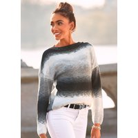 Witt Weiden Damen Strickpullover schwarz-weiß-grau von Vivance