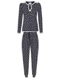 Vive Maria Blooming Stars Damen Pyjama blau Allover, Größe:M von Vive Maria